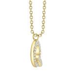 Shy Creation Diamond Initial "Q" Necklace