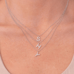Diamond Initial "R" Necklace
