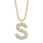 Diamond Initial "S" Necklace