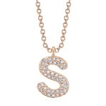 Diamond Initial "S" Necklace