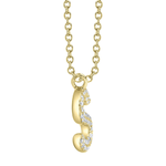 Diamond Initial "S" Necklace