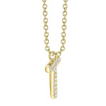 Shy Creation Diamond Initial "T" Necklace