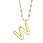 Diamond Initial "W" Necklace