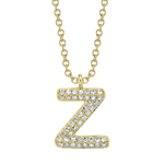 Diamond Initial "Z" Necklace