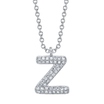 Diamond Initial "Z" Necklace