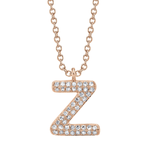Diamond Initial "Z" Necklace