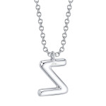 Shy Creation Diamond Initial "Z" Necklace 