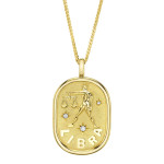Shy Creation Diamond Libra Zodiac Star Necklace 