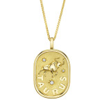 Shy Creation Diamond Taurus Zodiac Star Necklace 