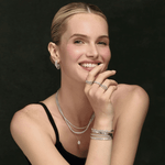 4.73 CT Diamond Crown Setting Tennis Necklace - 14KT Yellow Gold