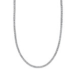 Shy Creation .95 CT Diamond Tennis Necklace - 14KT White Gold 