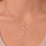Diamond Initial "X" Necklace