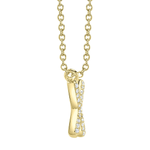 Diamond Initial "X" Necklace