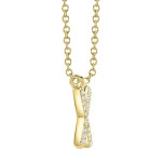 Shy Creation Diamond Initial "X" Necklace