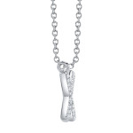 Shy Creation Diamond Initial "X" Necklace