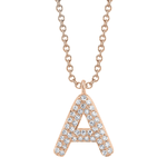 Diamond Initial "A" Necklace