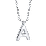Shy Creation Diamond Initial "A" Necklace