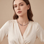 Coeur de Lion GeoCUBE Iconic Precious Necklace - Pastel Garden 