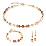 Coeur de Lion GeoCUBE Iconic Necklace - Mocha Mousse 
