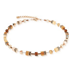 Coeur de Lion GeoCUBE Iconic Necklace - Mocha Mousse 