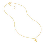 Midas So You 3D Beaded Cross Necklace 