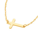 Midas So You Mini East to West Cross Necklace 