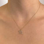 Shy Creation Diamond Chai Necklace 