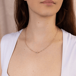 Diamond Paperclip Link Necklace