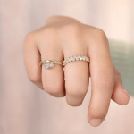 Shy Creation Diamond Pear Drop Ring 