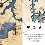 Sea & Soul Charts St. Augustine Nautical Wood Clock 