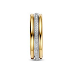 Ti Sento Milano Triple Open Band Zirconia Ring - Gold 