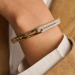 Ti Sento Milano Zirconia Connected Bangle 