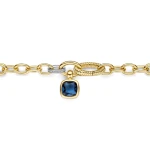 Ti Sento Milano Blue Cushion Chain Bracelet 