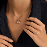 Ti Sento Milano Modern Pave Necklace 
