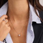 Ti Sento Milano Round Zirconia Necklace 