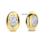 Ti Sento Milano Oval Sparkle Earrings 