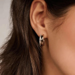 Ti Sento Milano Bold Zirconia Hoops 