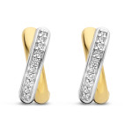 Ti Sento Milano Zirconia Crossover Hoops 