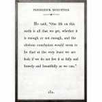 Sugarboo and Co Frederick Buechner Art Print