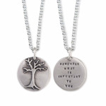 Kathy Bransfield Remember What is Important - Quote Necklace