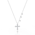 Meira T Diamond Cross Necklace Meira T Diamond Cross Necklace