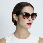 Freida Rothman Margaux Sunglasses Tortoiseshell Gold