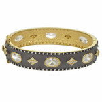 Freida Rothman Signature Wide Hinge Bangle Freida Rothman Signature Wide Hinge Bangle