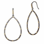 Freida Rothman Simple Bezel Teardrop Earrings Rhodium Gold Freida Rothman Simple Bezel Teardrop Earrings Rhodium Gold