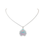 Matt Bezak Octopus Glass Pendant Sterling Silver