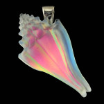 Matt Bezak Seashell Glass Pendant Sterling Silver Matt Bezak Seashell Glass Pendant Sterling Silver