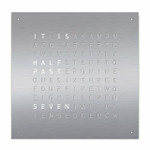 QLOCKTWO QLOCKTWO Classic Front Cover Stainless Steel QLOCKTWO QLOCKTWO Classic Front Cover Stainless Steel