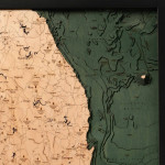 Nautical Wood Maps South Korea