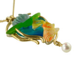 Matt Bezak Koi Pendant Necklace - Yellow Gold