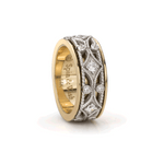Meditation Rings Sacred Meditation Spinner Ring - Solid Yellow Gold